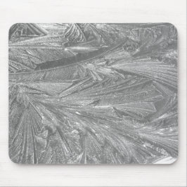Mousepad Frost de inverno em preto e branco