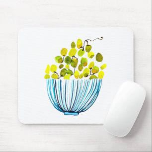 Mousepad Fruta de cor d'água das uvas