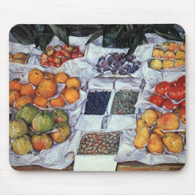 Mousepad Fruta indicada em um suporte (Frente)