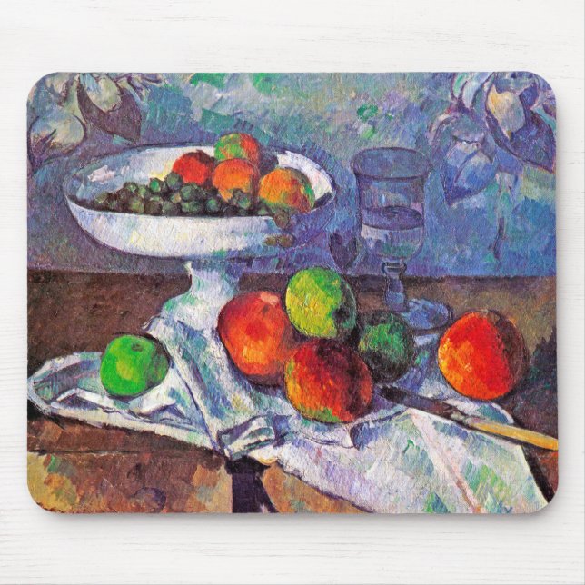 Mousepad Fruta, Vidro e Maçãs, Cezanne (Frente)