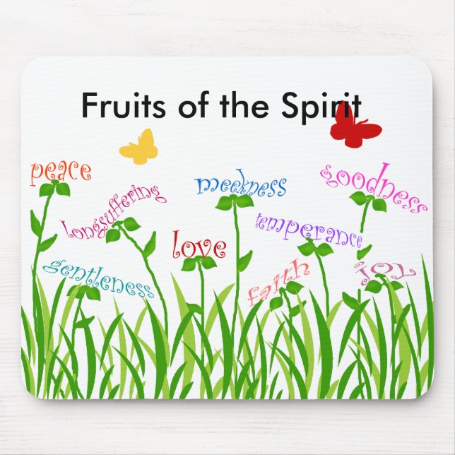 Mousepad Frutas de hortas espirituosas (Frente)