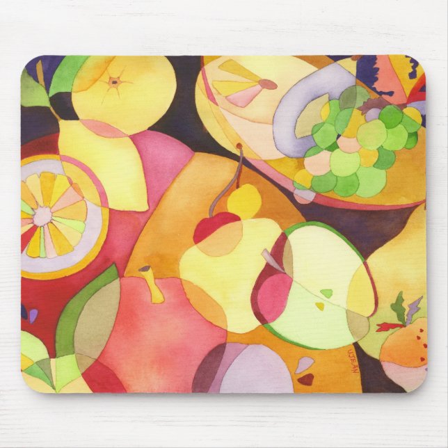 Mousepad Frutas doces da aguarela (Frente)