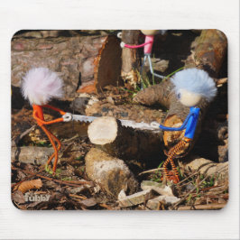 Mousepad Fubby's die hout zagen.