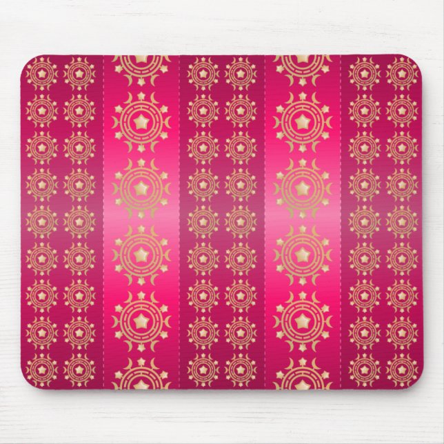 Mousepad Fuchsia Oriental Mandala Patterno (Frente)
