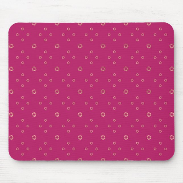 Mousepad Fuchsia | Zínia Dourada Sol (Frente)