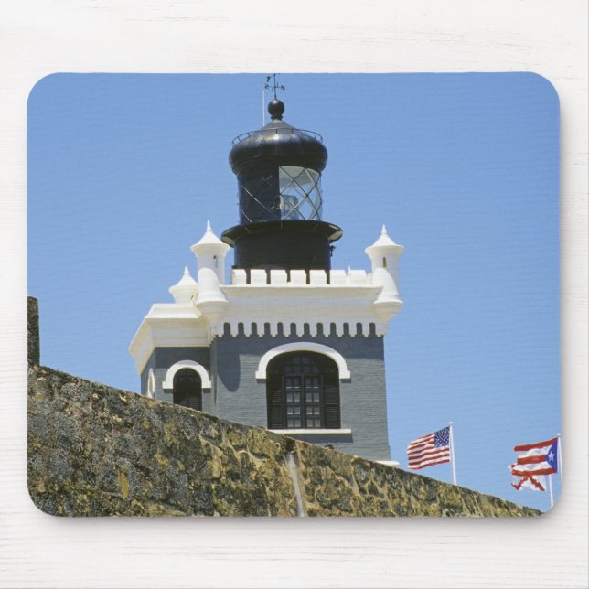 Mousepad Fuerte San Felipe del Morro cinzento ameado (Frente)