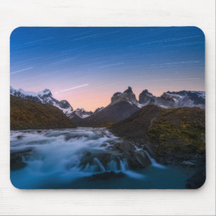 Mousepad Fugas da estrela sobre Torres Del Paine