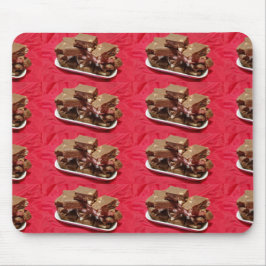 Mousepad Fuja De Chocolate De Cereja Em Uma Placa