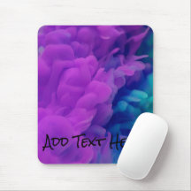 Fumaça digital roxa e azul