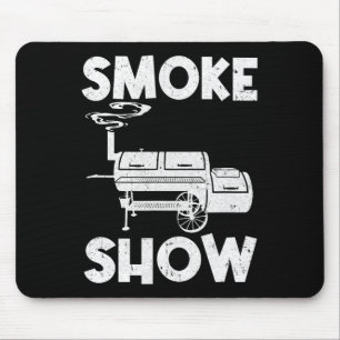 Mousepad Fumaça Mostra Churrasco Engraçada Fumante Gelando 