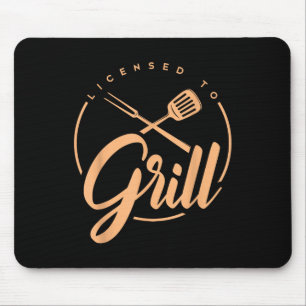 Mousepad Fumador De Churrascos Engraçado Licenciado Para Gr