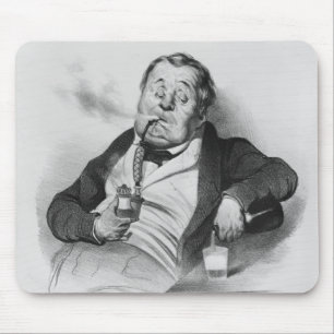Mousepad fumador verdadeiro, physionomique de Galerie da