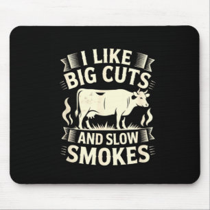 Mousepad Fumante De Churrasco Eu Gosto De Cortes Grandes E