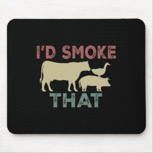 Mousepad Fumaria Aquele Churrasco De Cozinha Cozinhando Coz