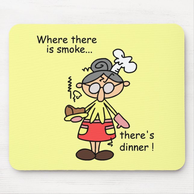 Mousepad Fumo e t-shirt e presentes do comensal (Frente)