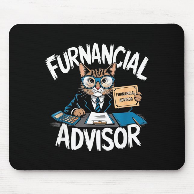 Mousepad Fun Financial Planner Gift Funny Retirement Adviso (Frente)