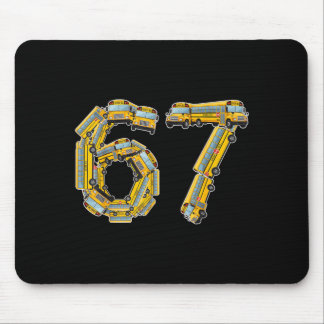 Mousepad Fun School Bus 67 Teacher Appreciation 67 Meme Bus