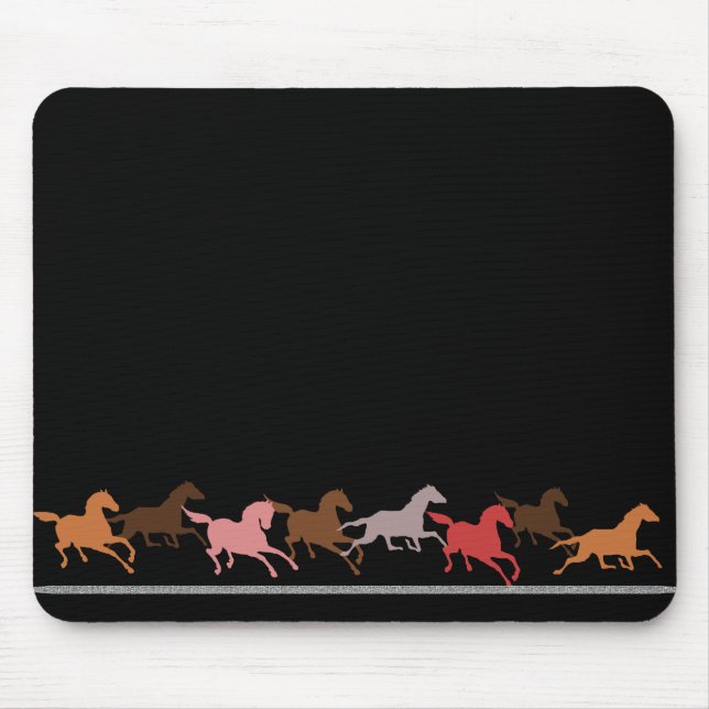 Mousepad Funcionamento dos cavalos selvagens (Frente)