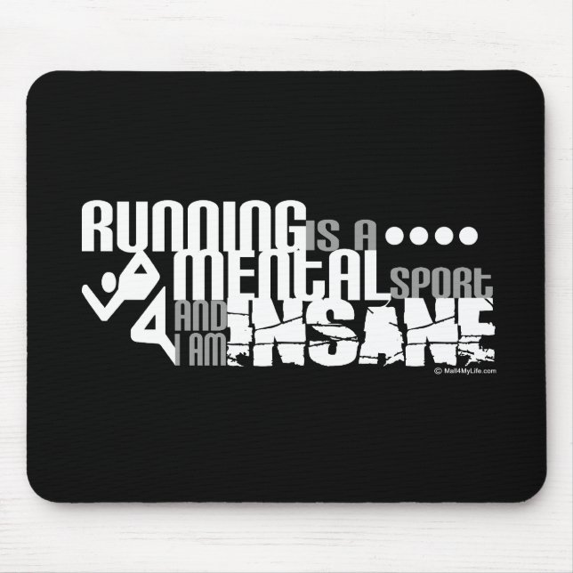 Mousepad Funcionar é um esporte mental (Frente)
