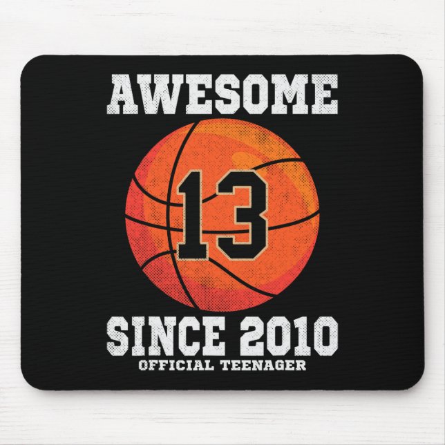 Mousepad Funcionário de 13 Birthday Bysketbyll Fan 13 Anos (Frente)