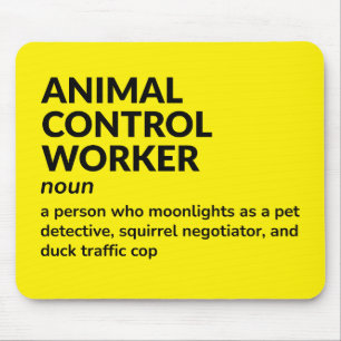 Mousepad Funcionário de Controle Animal - Definição de Humo