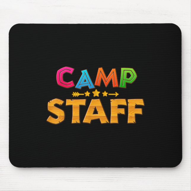 Mousepad Funcionarios Engraçado Diretor de Acampamento de C (Frente)