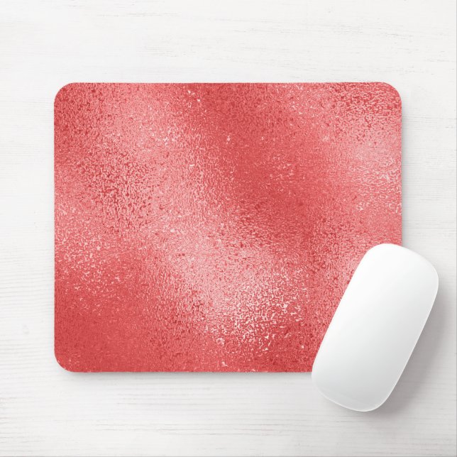 Mousepad Fundo abstrato iridescente de shimmering vermelho (Com mouse)