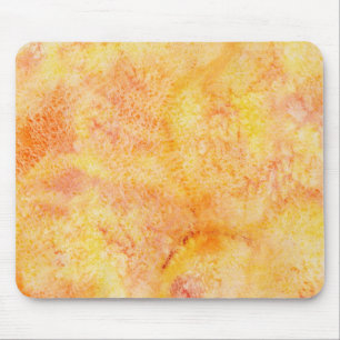 Mousepad Fundo alaranjado da aguarela