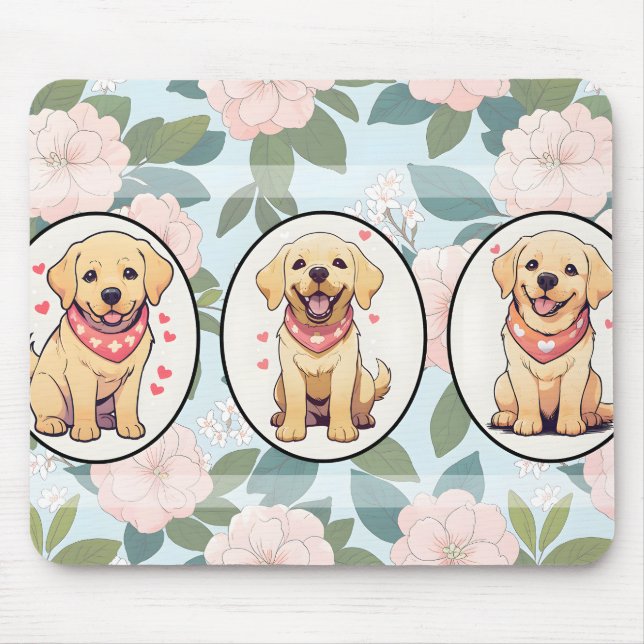Mousepad Fundo clássico Labrador Retriever (Frente)