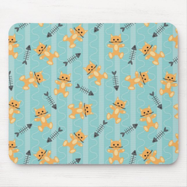 Mousepad fundo com gatos (Frente)