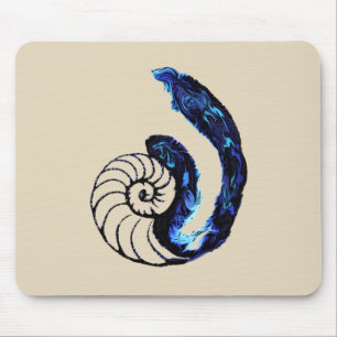 Mousepad Fundo customizável do preto do órfão do tatuage