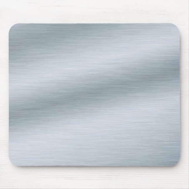 Mousepad Fundo de aparência prateada escovada (Frente)