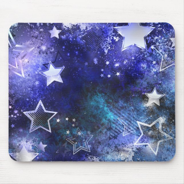 Mousepad Fundo de Espaço com Estrelas (Frente)
