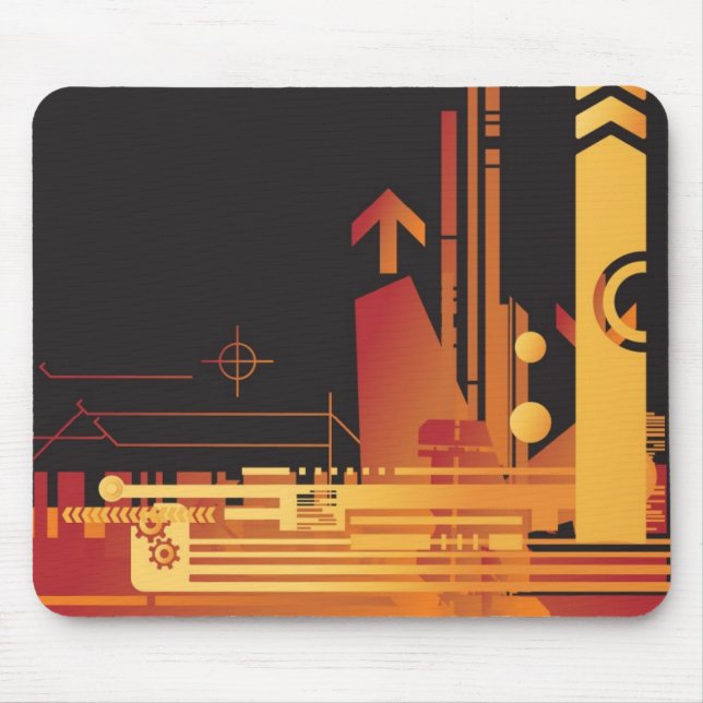 Mousepad Fundo de intervalo mínimo técnico 2 (Frente)