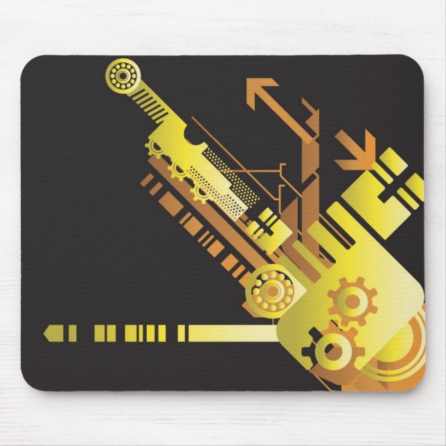 Mousepad Fundo de intervalo mínimo técnico 5 (Frente)