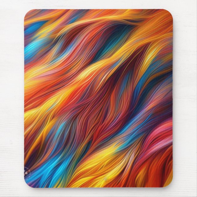 Mousepad Fundo de Textura Colorida com Peles - 68454 (Frente)