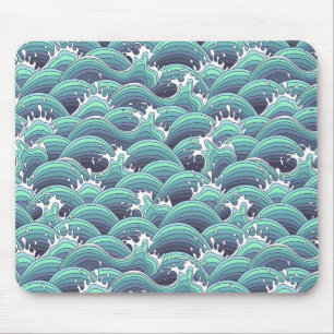 Mousepad Fundo Decorativo das Ondas do Mar