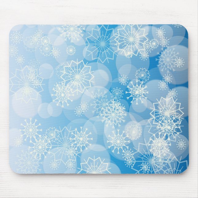 Mousepad Fundo do floco de neve (Frente)
