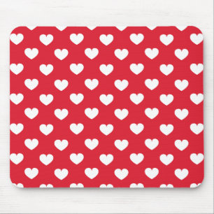 Mousepad Fundo do Namorados de padrão com amor ao coração