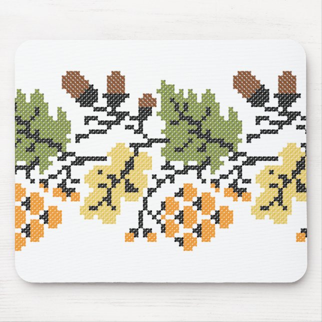 Mousepad Fundo do outono de Oak (Frente)