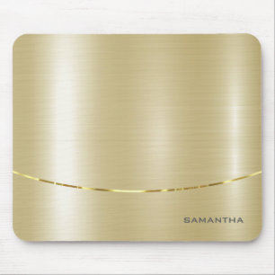 Mousepad Fundo Dourado Falso Minimalista Brilhante