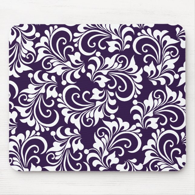 Mousepad fundo floral decorativo (Frente)