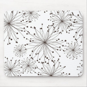 Mousepad Fundo floral retro