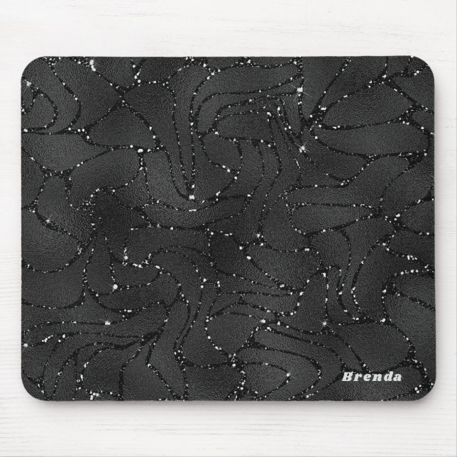 Mousepad Fundo luminoso monocromático preto (Frente)