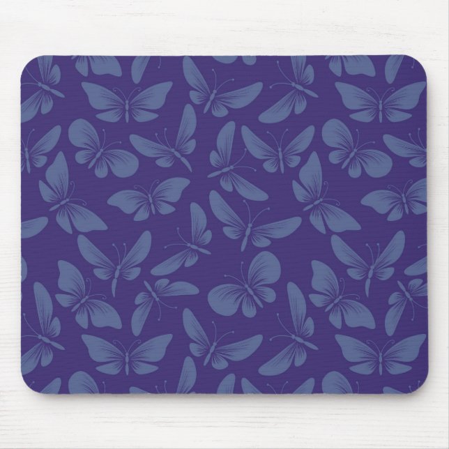 Mousepad fundo noturno das borboletas (Frente)