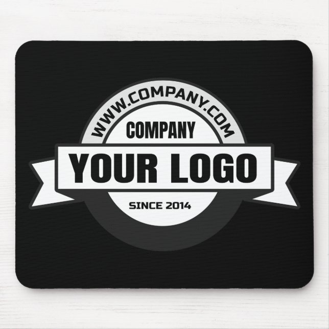 Mousepad Fundo preto do logotipo (Frente)