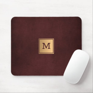 Mousepad Fundo Vermelho Monograma