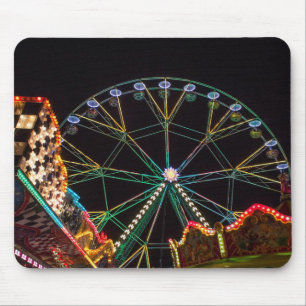 Mousepad Funfair Ferris Wheel à Noite