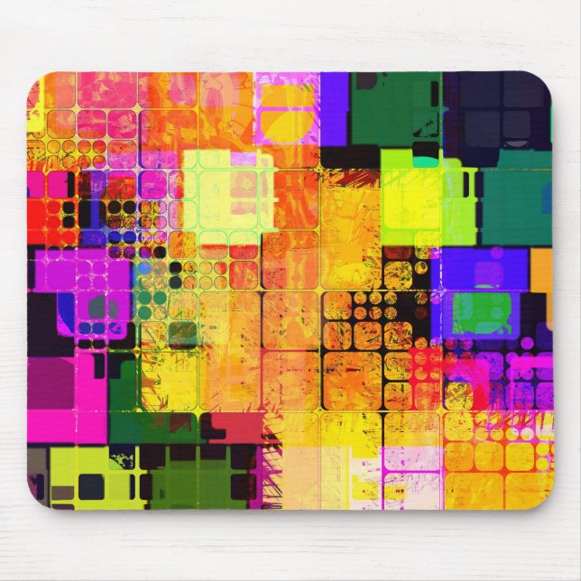 Mousepad Funky Geométrico Multicolor Design (Frente)
