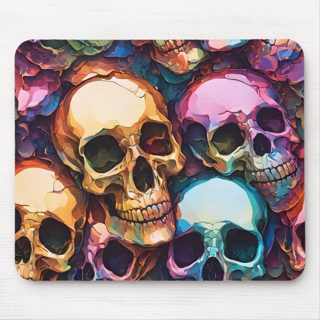 Mousepad Funky Skulls (Frente)